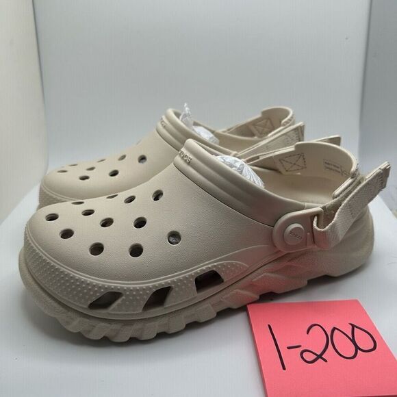 CROCS DUET MAX II CLOGS BEIGE KIDS J6 - NEW - Picture 3 of 7